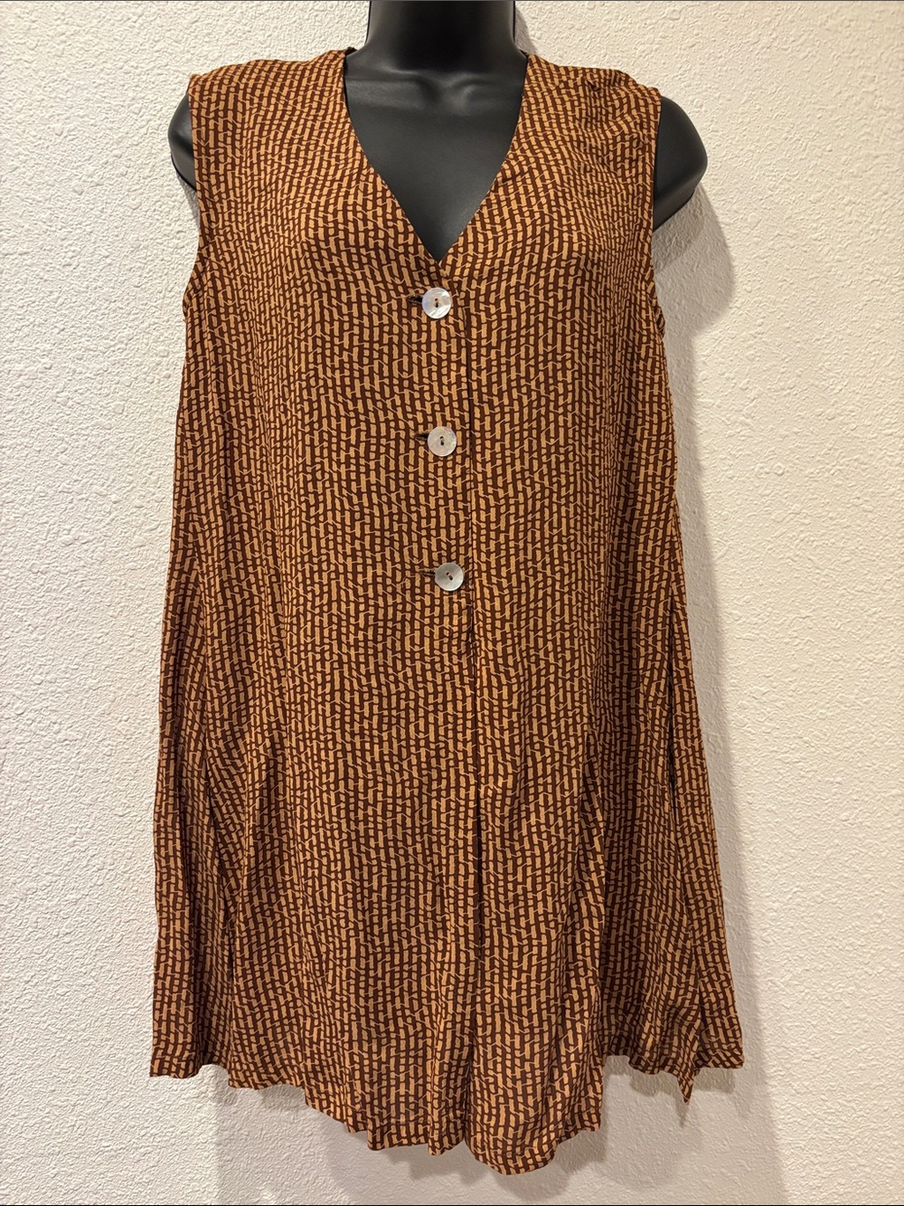 90s AOP tie-back tank top